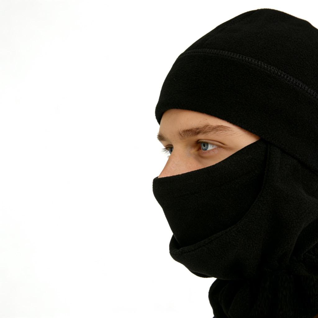 Black Winter Keep Warmer Flecee Balaclava For Adult