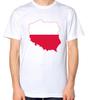 Polen Fahne Karte T-Shirt Polnisches Tee Top