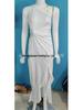 WISH European & American Ruffle Big Swing Slit Floor-Length Evening Dress