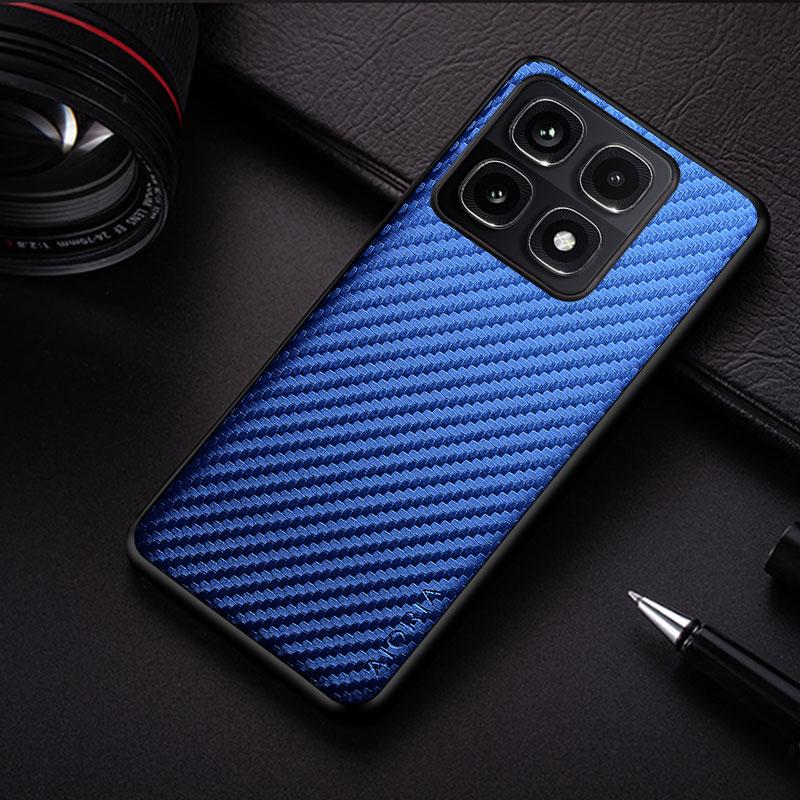 Carbon Fibre Shockproof Slim Case for Xiaomi 14T Pro Non-Slip Full Body Protective Phone Case Funda