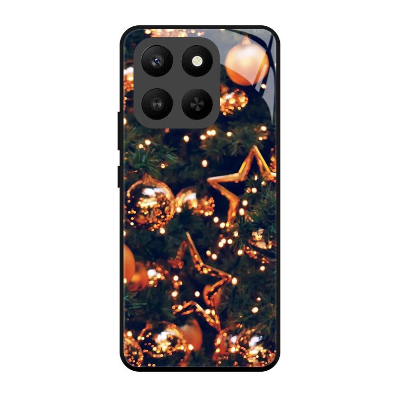 Christmas Painted Case For Honor 400 200 90 70 50 Lite Pro Tempered Glass Back Cover For Honor 400 200 Smart Shell Fundas Bumper