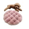 Ganzjahres-Haustier-Liegepolster - Katzen- und Hundebettmatte, fusselfreies Blasen-Fleece, runde Decke