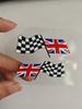 2 pieces of British racing flag logo car stickers, designed with flags as the design concept, suitable for all car decoration accessories