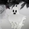 New Cute Cartoon Ghost Shaped Hair Clips Adorable Ponytail Holders with Acetate Claw Design for Women Perfect Party Halloween