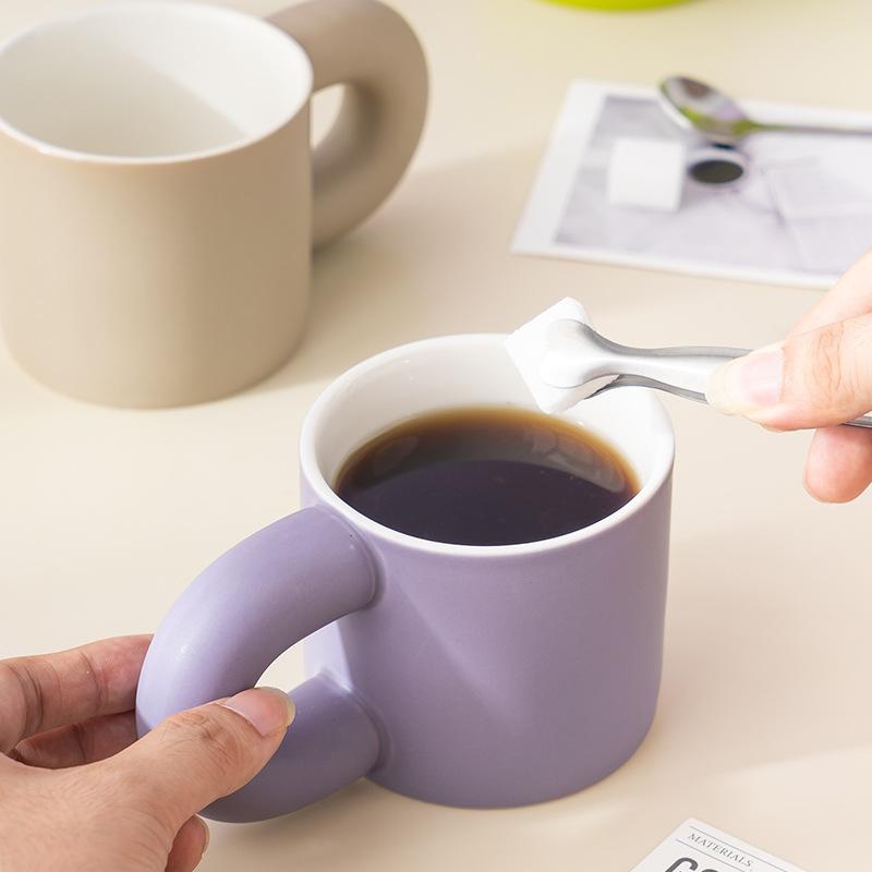 Living Well High Value Color Glaze Mug Event Gift Box Ins Style Coffee Cup Water Cup Wedding Souvenir