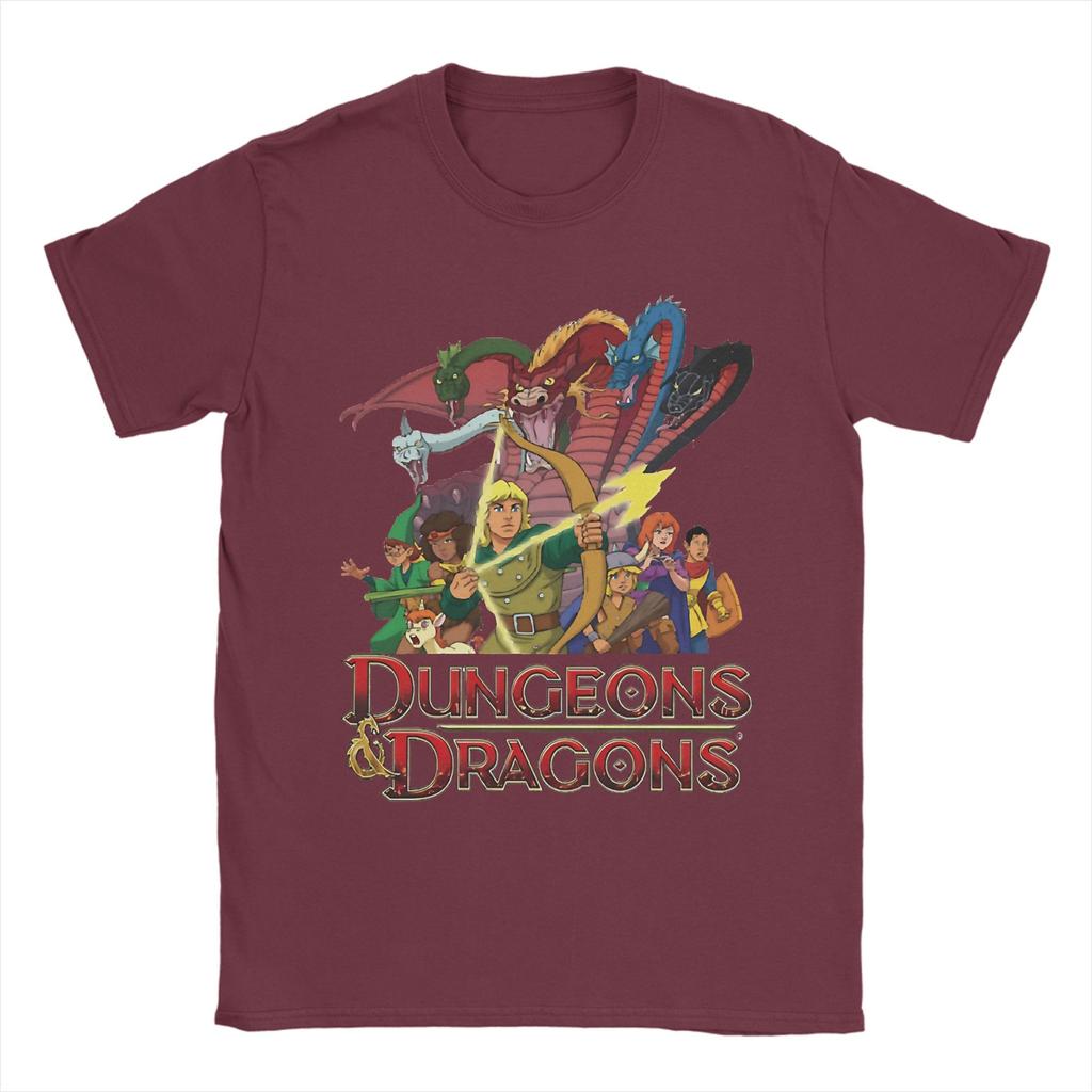 Dungeons And Dragons Cartoon T Shirt Beach Trending T Shirts Unisex 100 Cotton Round Neck Tees ShortSleeved Y2K Casual Tshirt