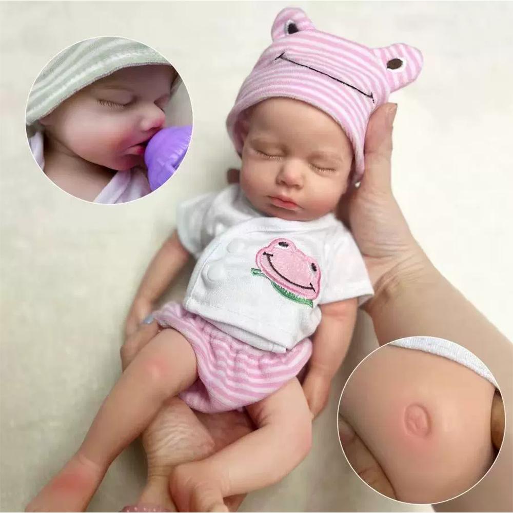 13" 33Cm Full Body Silicone Baby Doll Lifelike Mini Reborn Doll Surprice Children Anti-Stress My Melody