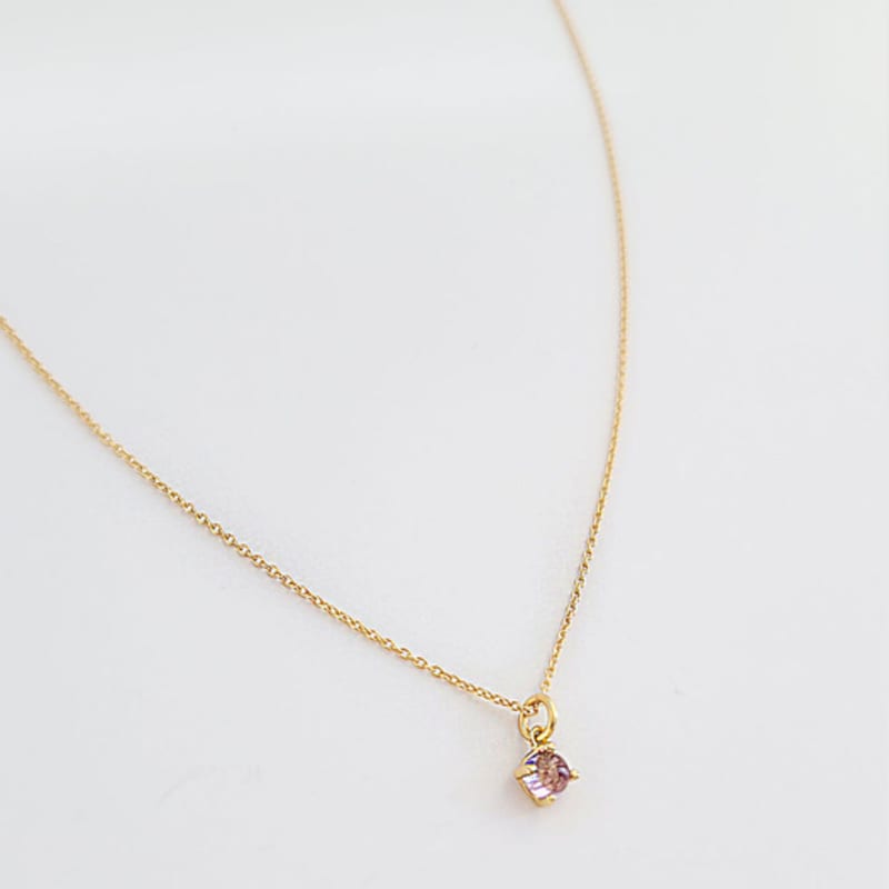 BSWAN Rose Silver Gold Necklace