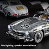 1:18 Scale 300SL Car Model Toy Alloy Die-cast Shock Absorption Doors Opened Sound Light Models Kids Collectible Ornaments