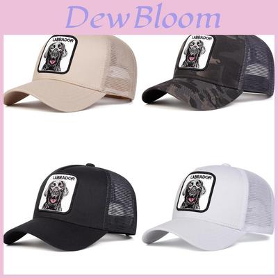 Baumwoll-Netz-Baseballkappe mit gestickten Tiermotiven für Outdoor-Sport