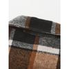 Fashionable and Elegant Lapel Checkered Men's Shirt Retro Furry Casual Long-sleeved Jacket Loose Versatile Shirt