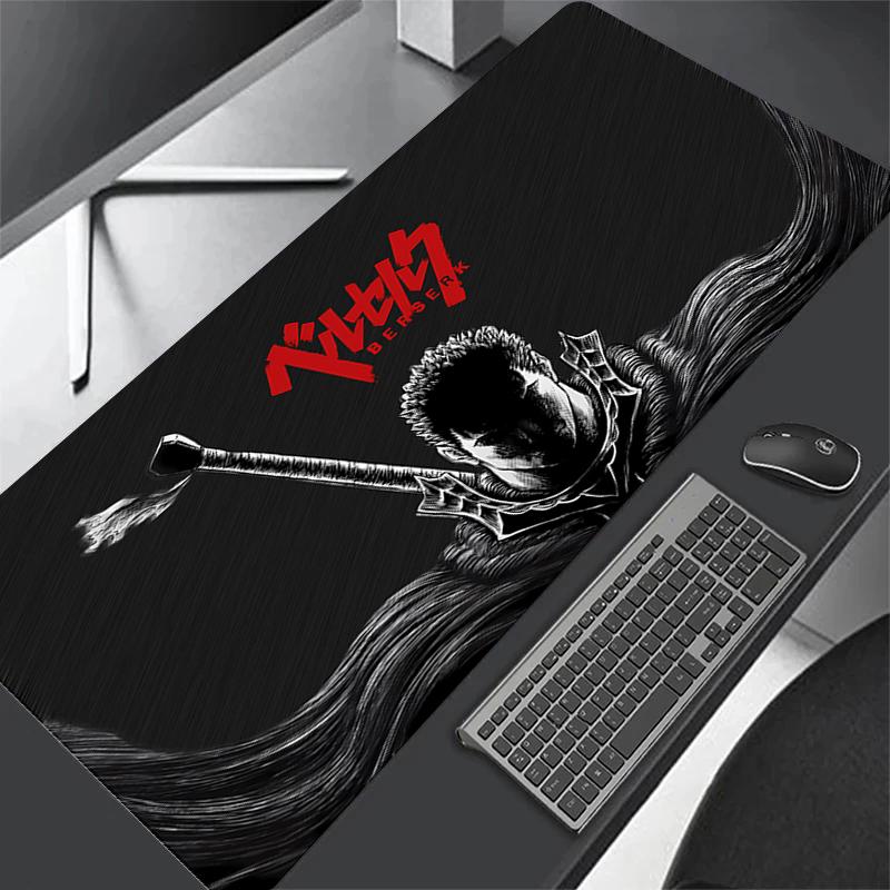 Anime Guts Mouse Pad Large Gaming Desk Mat NonSlip Laptop Keyboard Tray Office Pc Berserk Color Carpet Black