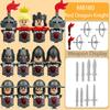 MOC Medieval Military Soldier Figures Buiding Blocks Castle King Red Dragon Scorpion Knights Warrior Accessories Bricks Toy Gift