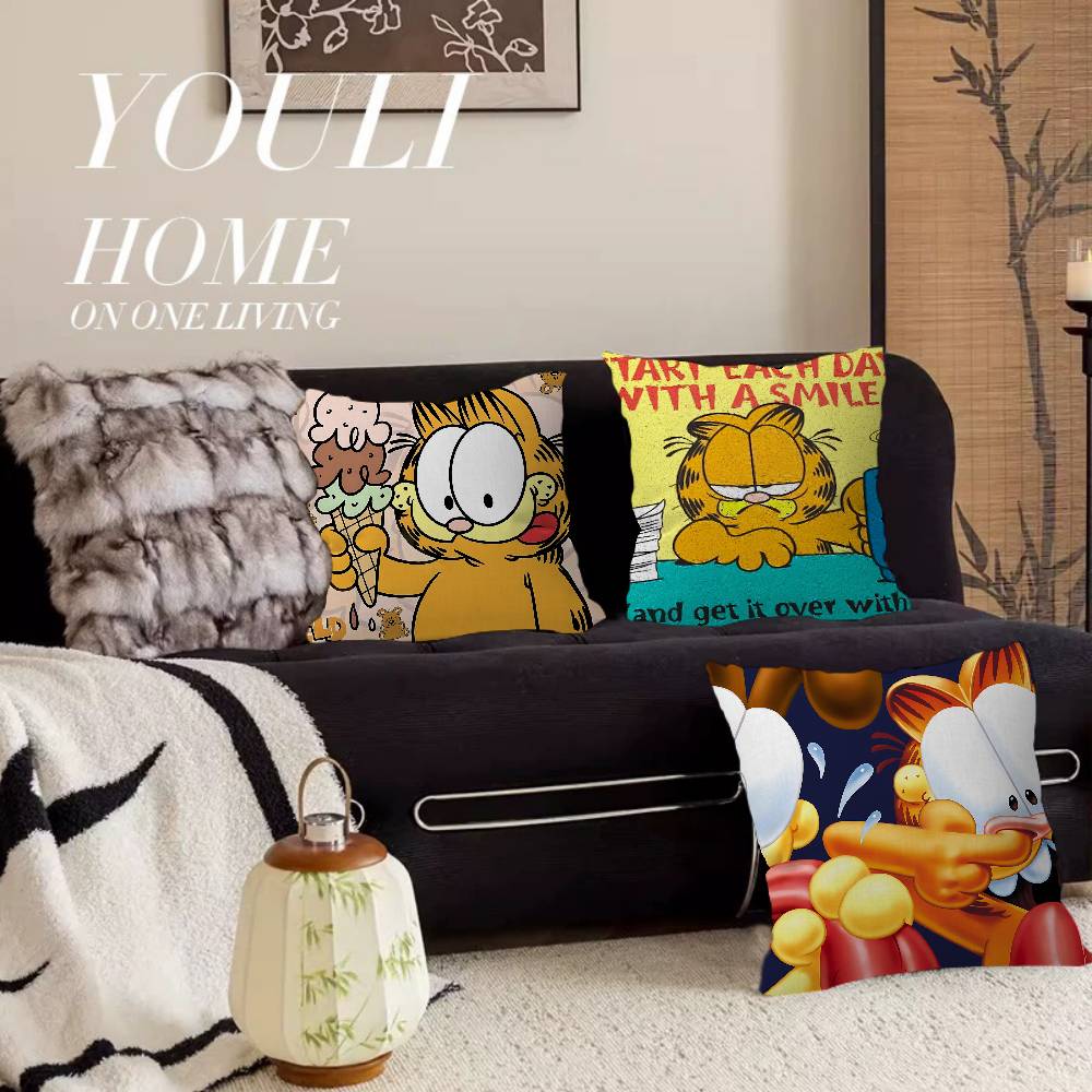 Cute Anime G-Garfields Cat Pillow Anime Pillow Sofa Bed Head Pillow Cover Cushion Cover 45X45 Cm Fashion