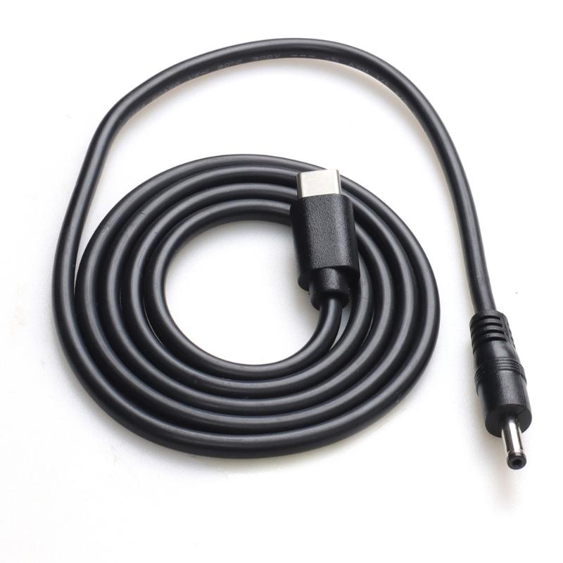 Type C To 12V Power Supply Cord 3.5x1.35mm Plugs For Printer Modem Notebook Voltages Stable Coppers Cores