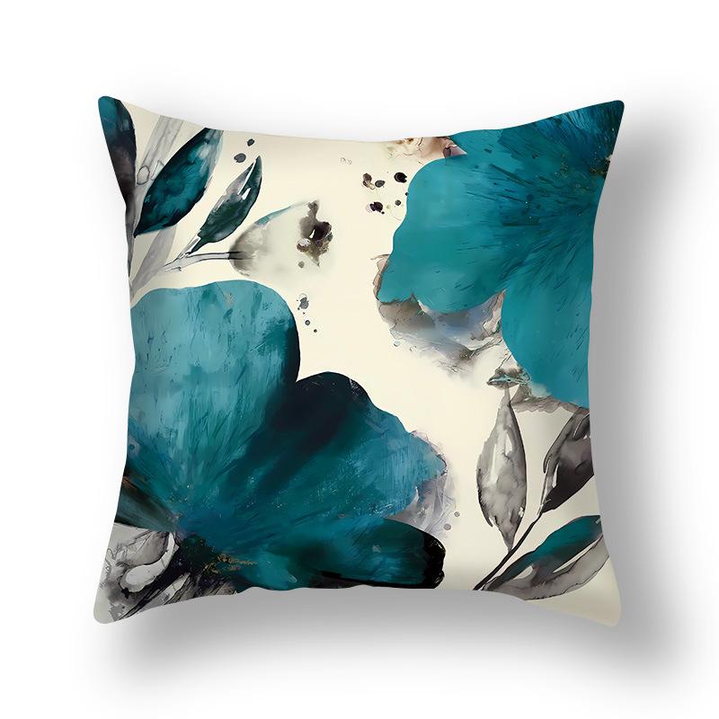 Short Plush Pillowcase, Simple and Versatile Ginkgo Leaf Pillow, Modern Decorative Sofa Pillow, Cushion