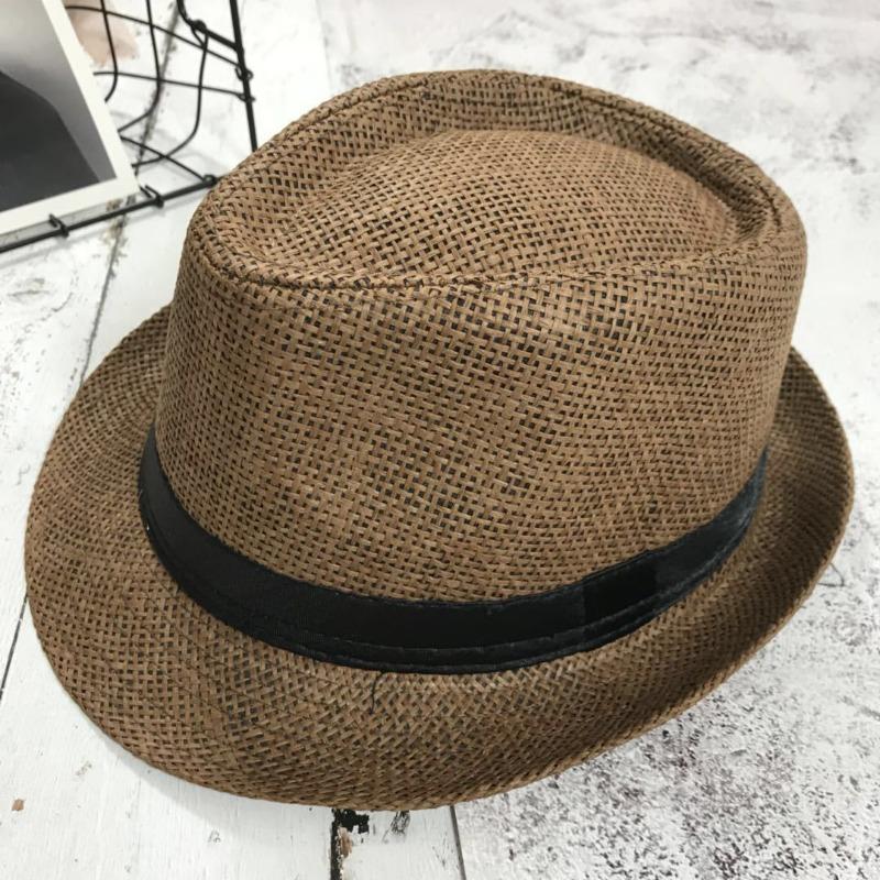 

Детская Мужская Летняя Солнечная Шляпа Шляпа для Пожилых Джазовая Шляпа Защита от Солнца на Открытом Воздухе Теневая Родительско-детская Шляпа Children (54cm) глубокая кофе