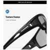 aoron Cycling Sports Sunglasses Polarized Light Colorful Color-changing Men's Glasses Night Vision Goggles