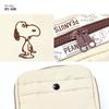 Large capacity square cosmetic small item cosmetic keeps things for for for for for for character beige [Snoopy] pouch, holder, pouch, organized,