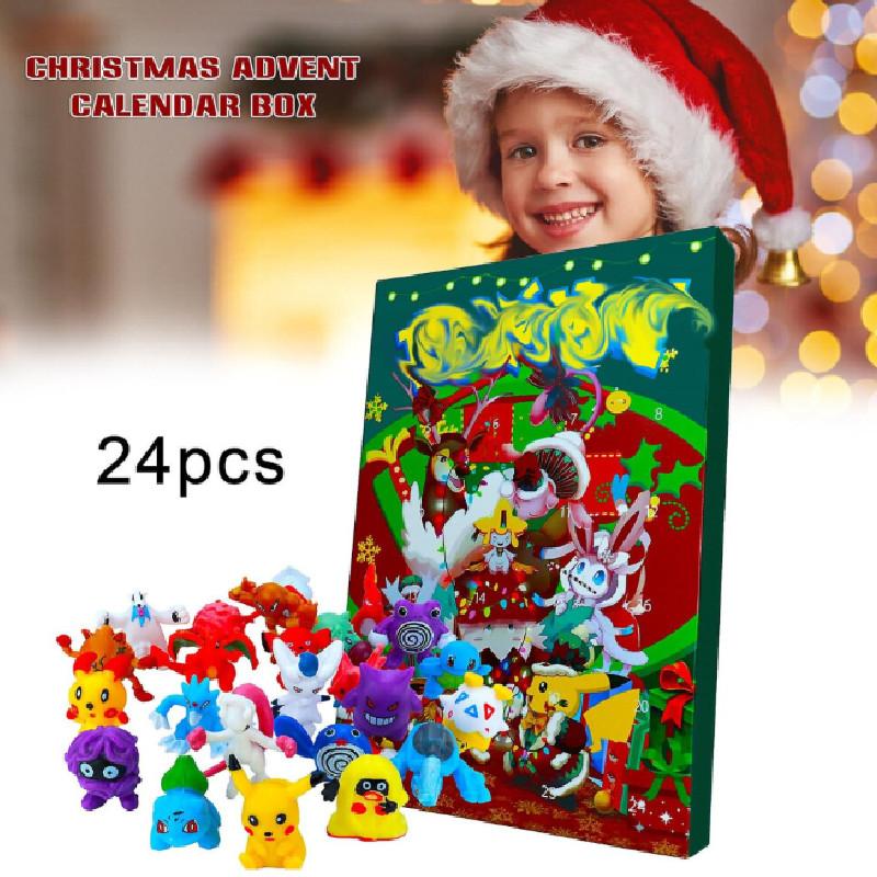 Christmas Advent Holiday Calendar Blind Box For Kids Toy Gift Cartoon