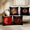The Shiva Trident Cushion Cover Soft Plush Throw Pillow Cover  DoubleSided Printed Cushion Case  Sofa  Home Decor