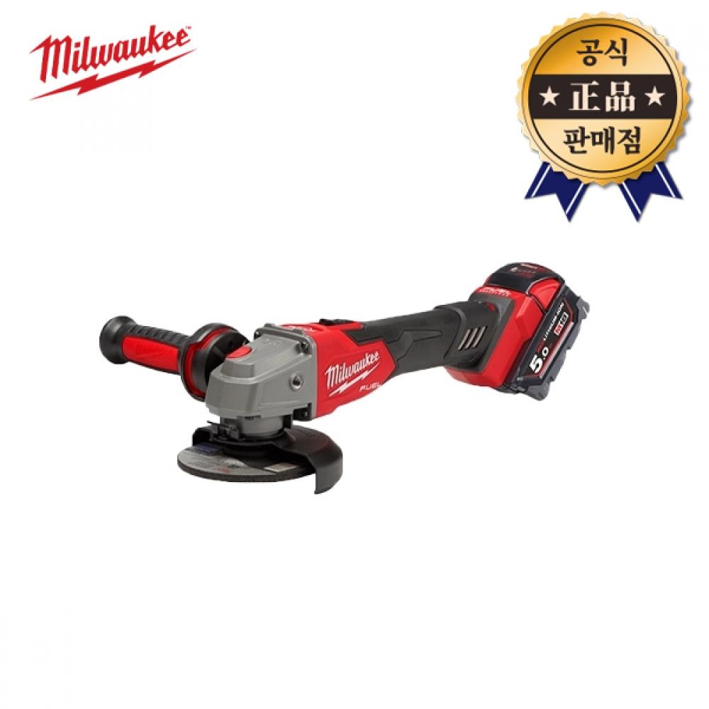 

Угловая шлифовальная машина Milwaukee FUEL M18 FSAGV100XB 502X 5,0 Ач, 2 аккумулятора, 4 дюйма, 100 мм, бесщеточный