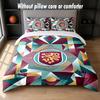 Burnley Football Design Bed Bedding Set 1 Duvet Cover + 2 Pillowcases Soft Breathable Household Bed Linens