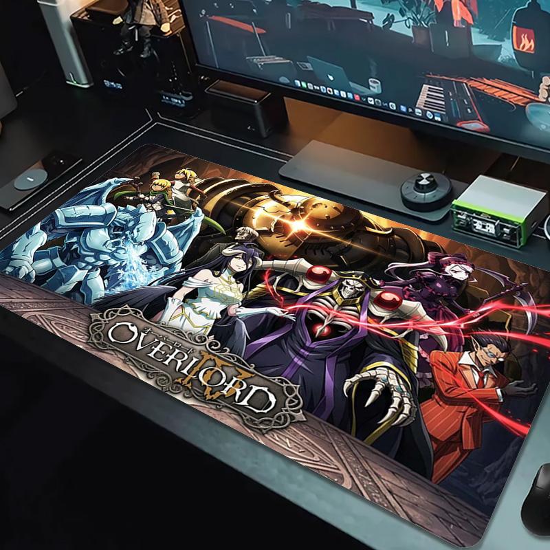 Anime Overlord Color Mouse Pad Large Gaming Table Cushion Non-slip Laptop Tablet Big Mousepad XXL Mat Mini PC Playmat With Lock Edge