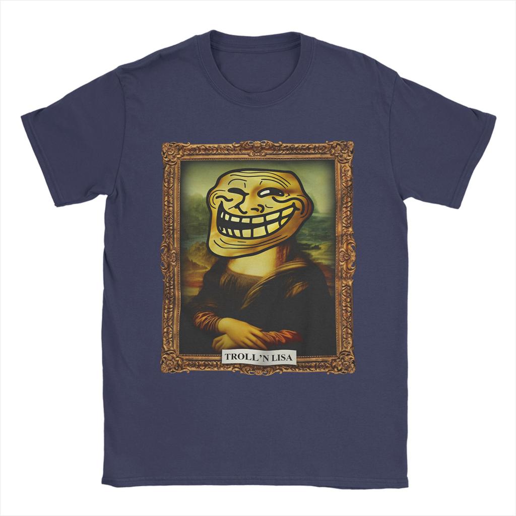Unisex TShirt Trollface Meme Graphic Funny Cotton Tee Shirt Short Sleeve  T Shirts Crewneck Clothes Adult