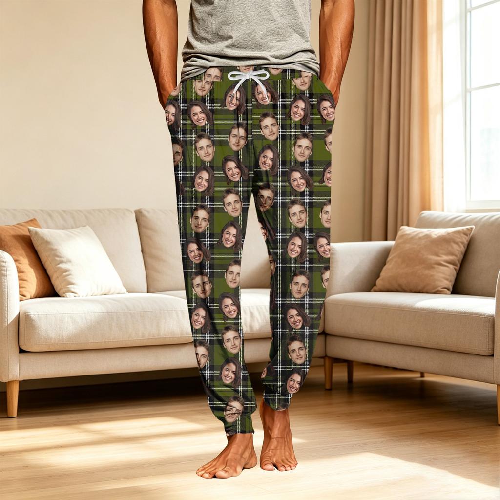 Men's Casual Sleep Pants with Pockets for Home Relaxation