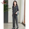 YUZHAOLIN Women's 2025 Spring Cardigan & Pants Two-Piece Set