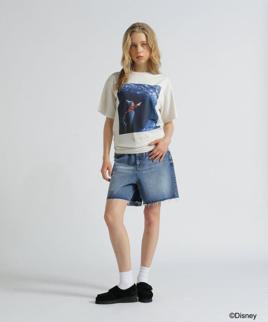 AVIREX Collection FANTASIA MICKEY MOUSE FILM MAGIC WOMAN F 033 T-SHIRT Women's Off-White 783-5235612