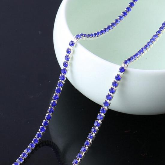 2.1 Yards DIY Bling Crystal Rhinestone Chain Trim Sewing Crafts Decoration Trim