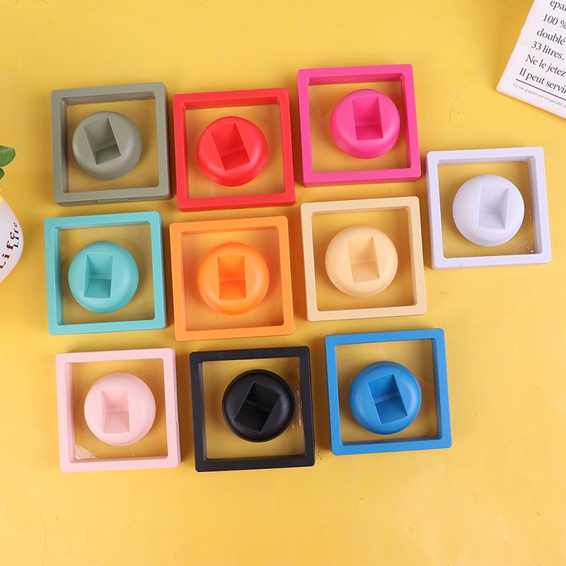 Colorful 3D Floating Picture Frame Shadow Box Jewelry Display Stand Ring Pendant Holder Protect Jewelry Stone Presentation Case