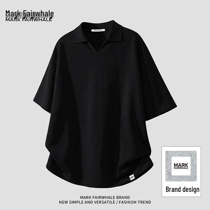 Mark Fairwhale Men s Short Sleeve V-Neck Polo T-Shirt 2XL