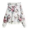 TOPLOT Women's Wool Blend Printed Hoodie with Hooded Neck & Full Sleeve (Hoodie-5132-Flower-XL)