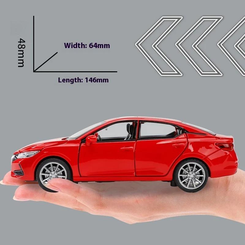 1/32 Nissan Sylphy Alloy Car Diecast Metal Model Sound & Light Children Toy Car Central Control Ornaments Birthday Gift for Boy