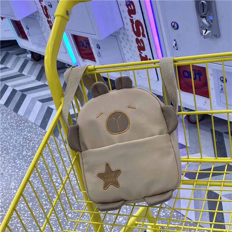 Cute Korean Style Cotton Mini Shoulder Bag For Casual Travel Girls