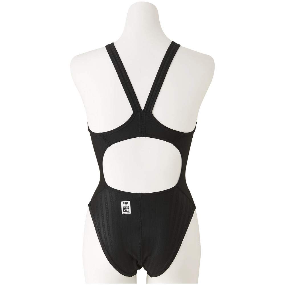 MIZUNO Racing Swimsuit Stream Ace High Cut Open N2MA0222 Black L FINA Swimming Approved Women's (Lace Back) Color Size (International Federation)