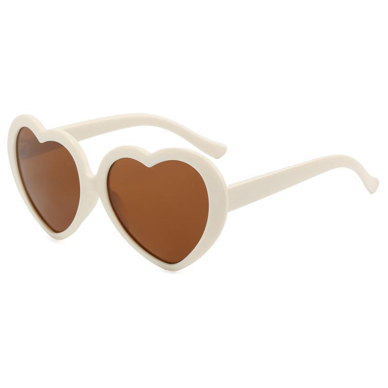 Heart-Shaped Sunglasses Children Heart-Shaped Frame Glasses Eyeglasses Baby Summer Sun Glasses For 3-12 Years Old Kids