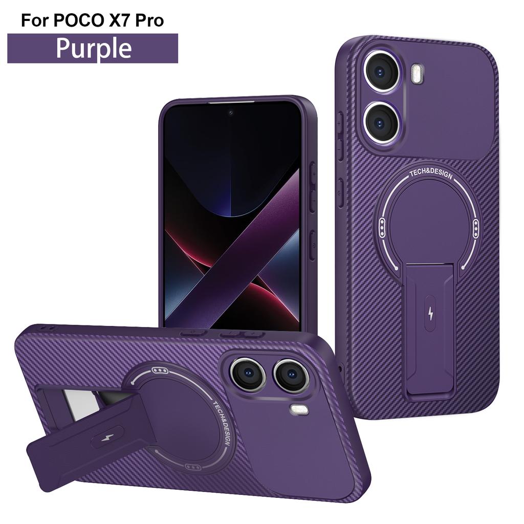 For Mi POCO X7 Pro Invisible Support Case For Mi POCO F7 Pro F7 Ultra X6 C61 Magnetic Hard Anti-fall Cover
