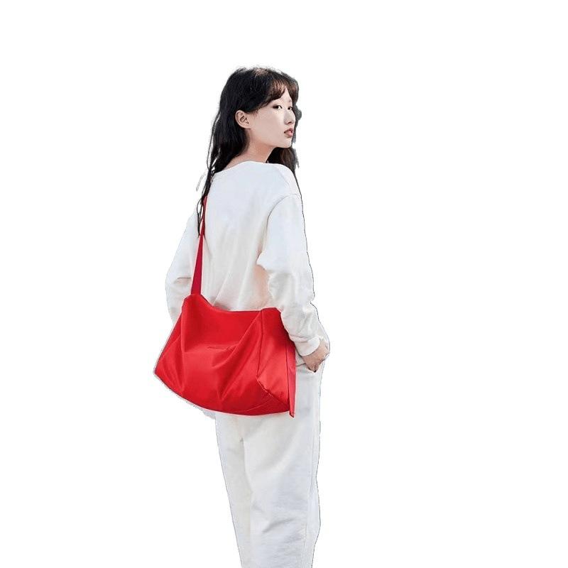 Waterproof Men's Satchel Simple Messenger Bag Ins Trendy Brand Large Capacity Backpack Women's Trend Japanese Casual Shoulder Bag