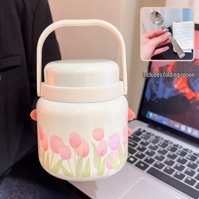 Star-marked Line Dog Mini Thermos Food Jar