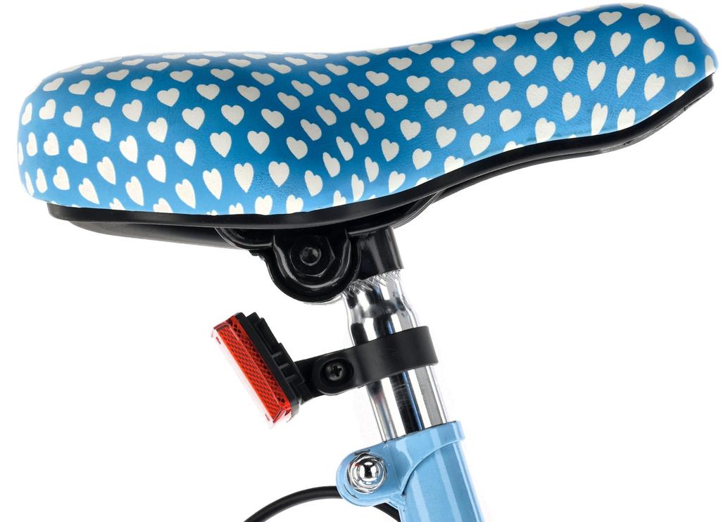 Red Bicycle Reflector for Children's Saddle with Black Mount 25.4 Mm