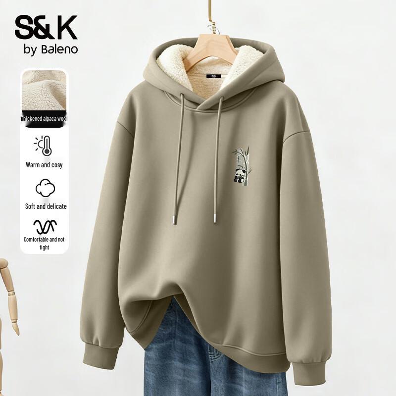 Baleno Men s S&K Alpaca Fleece Hooded Sweatshirt XL