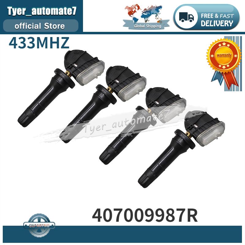 Tire Pressure Sensor 407009987R 433MHz TPMS For Renault Captur R Kangoo W Trafic JL L Lada Xray Dacia Sandero Duster Logan