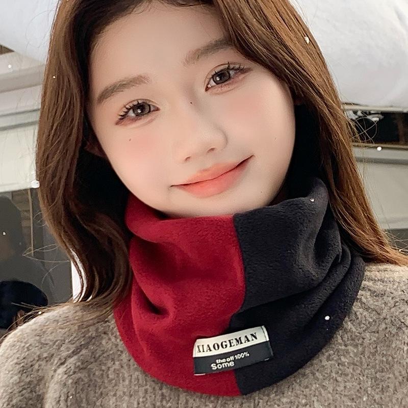 2025 Autumn/Winter Olylon Fleece-Lined Neck Gaiter: Thick, Windproof, and Coldproof Headgear for Men and Women