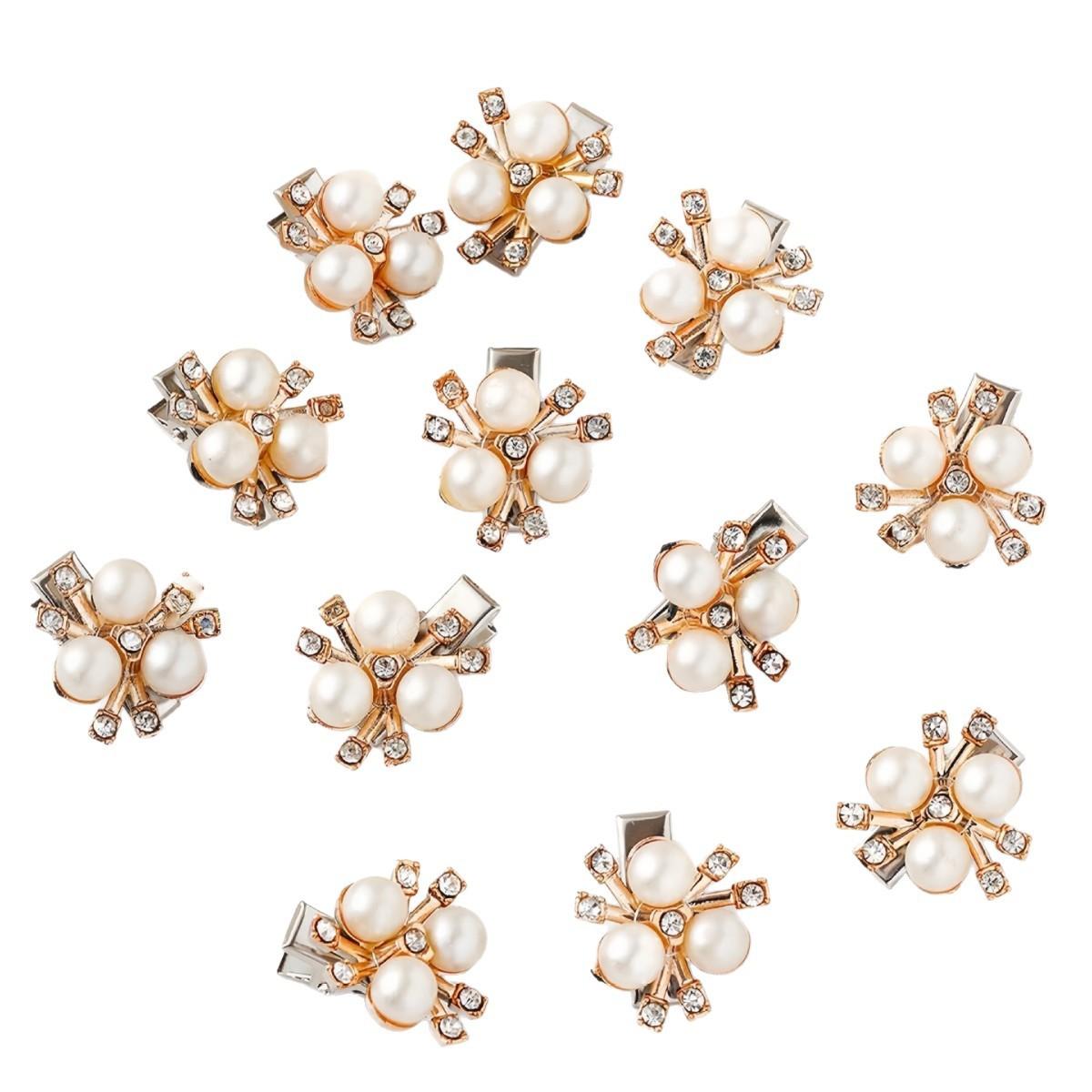 Cute Children s Floral Hair Clip, Fashionable Hair Clip One Size золотой