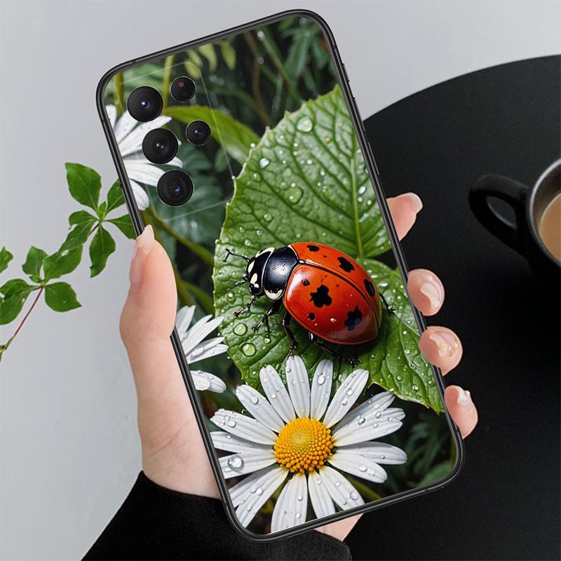 Phone Case For Samsung A17 A55 A16 A56 A35 A15 A53 A54 A33 A34 A25 A05S A52 A52S A07 A26 A06 ladybug