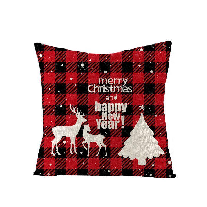Premium Quality 18" Christmas Cushion Cover In Eco-friendly Linen For Holiday Decor